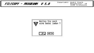 ATARI ST COPIER FILECOPY FILE COPY v5 0 COPY By Andre Stork