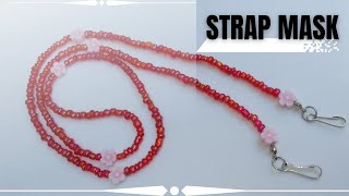 Strap Masker dari manik pasir | Strap Mask from sand beads