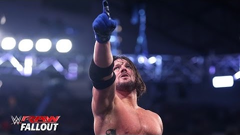 AJ Styles gets emotional when the cameras stop rolling: Raw Fallout, April 4, 2016