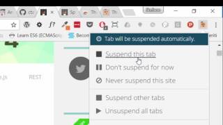 видео The Great Suspender - расширение для Chrome