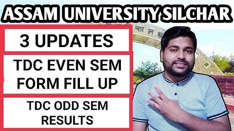 TDC Cbcs odd sem results | TDC even sem form fill up | Assam University | Pranoy Roy