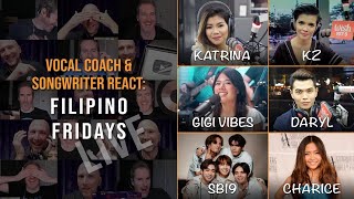 Filipino Fridays #007: Richard & Cesar (VoicePlay) React to Katrina, GiGi, SB19, KZ, Daryl & Charice
