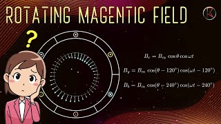 The Rotating Magnetic Field of a Three Phase Winding