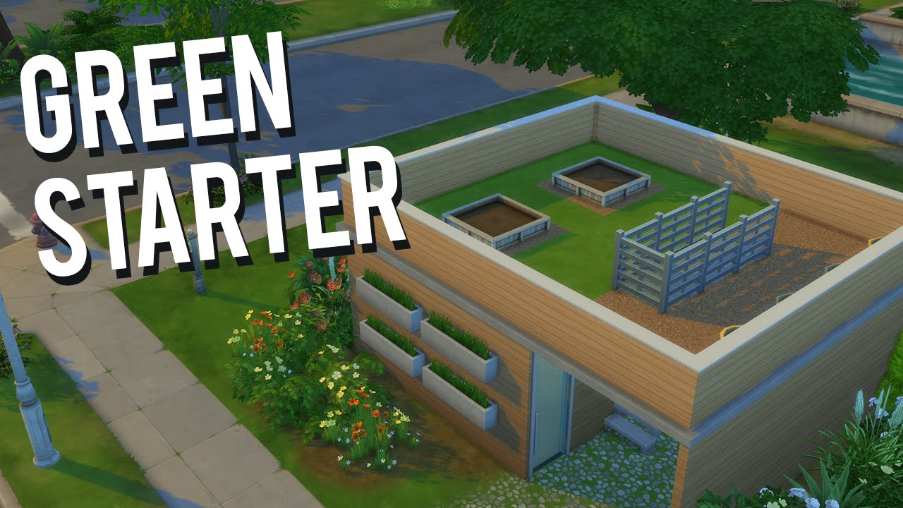 the sims 4 speed build — green starter home - youtube the sims 4 speed build — green starter home - youtube