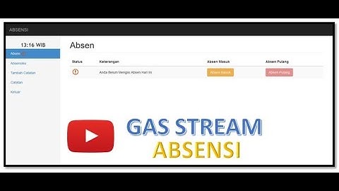 Review Aplikasi Absensi Sederhana || PHP MYsql