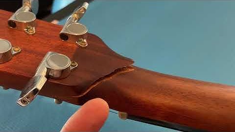 How to fix a cracked headstock