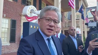 Nvidia CEO Jensen Huang to CNBC: 'We're at the beginning of an industrial revolution'