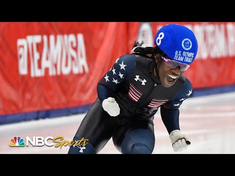 Maame Biney clinches Olympic spot with 500m win at trials | NBC Sports