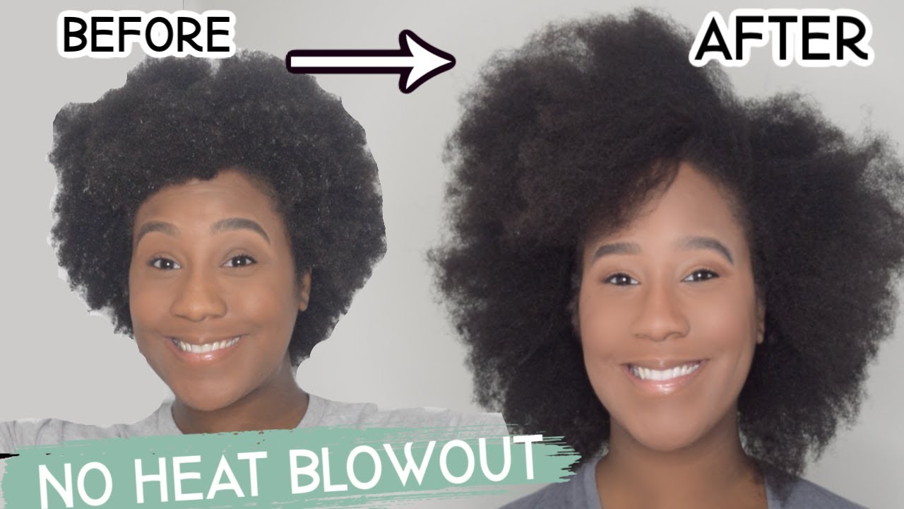 How to: Stretch 4c Natural hair without heat| Heat Free Blow out ➟ Natural  Hair Tutorial - YouTube