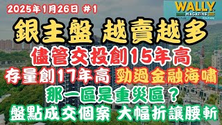 銀主盤交易創15年新高！但越賣越多銀主盤，存量17年新高！撈筍貨時機？那區重災區？｜盤點破低價成交個案！價錢腰斬、低市價好多、大幅折讓