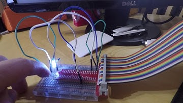 Raspberry Pi - LED to blink and push button