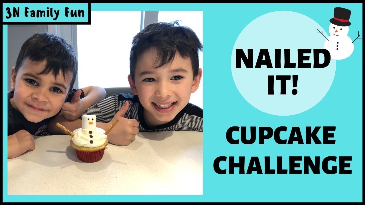 nailed it beauty lounge NAILED IT! KIDS CHALLENGE - Snowman Cupcakes