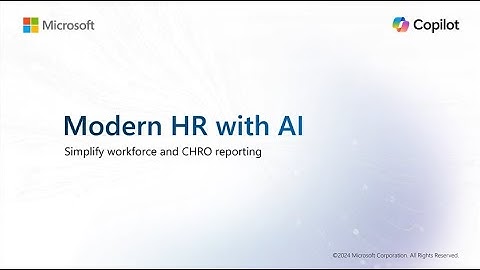 Modern HR with AI: Simplify workforce and CHRO reporting