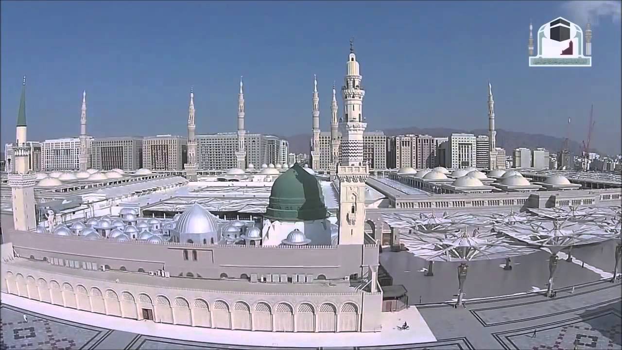 Luftaufnahme der Prophetenmoschee (Masjid An-Nabawi) - YouTube