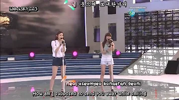 Davichi - Time Please Stop LIVE [eng sub+kara]