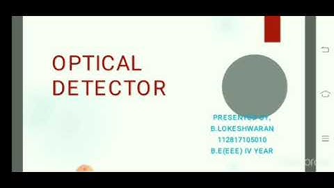 Optical detector