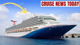 Carnival Ship Makes Hard Turn to Avoid Hitting Cargo Vessel
