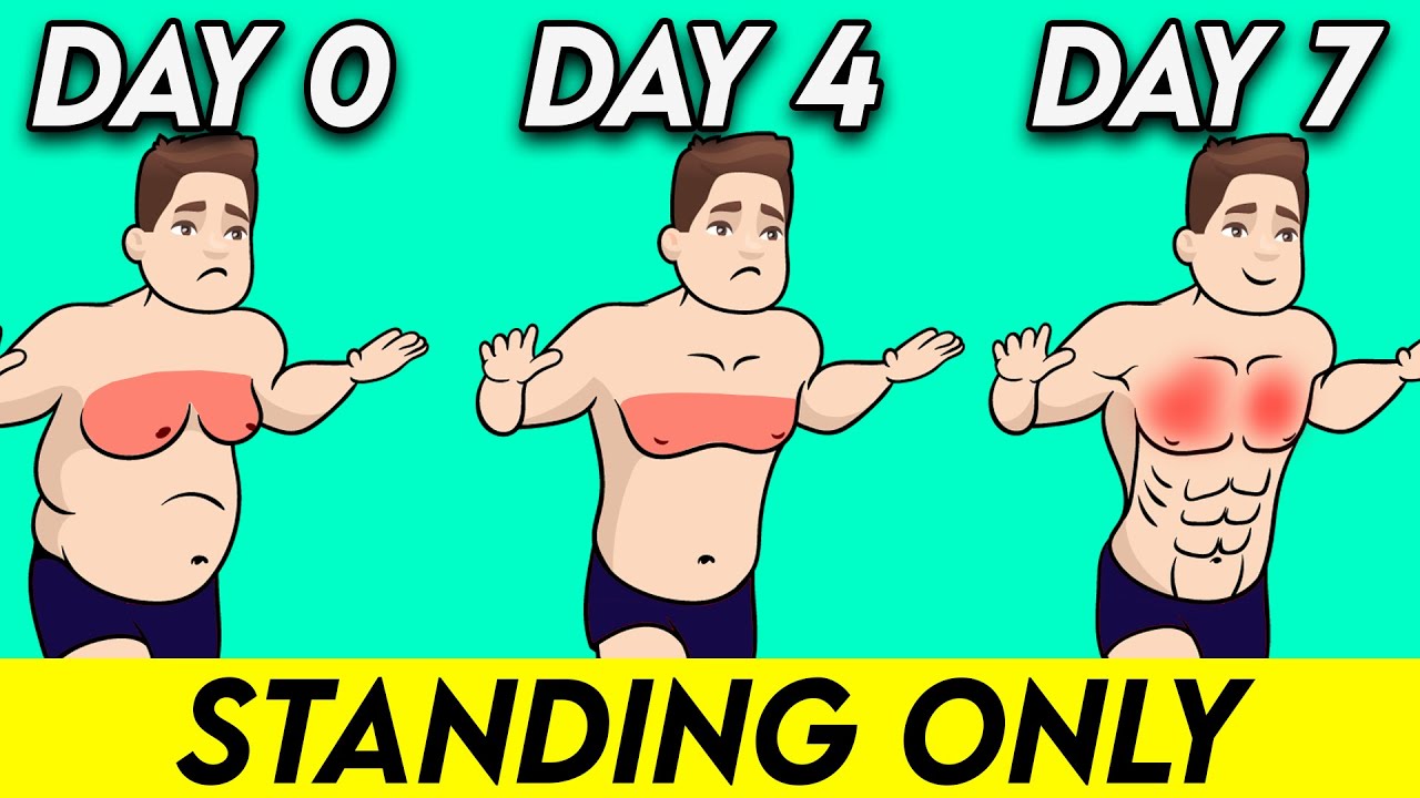 7 Min 7 Day 7 Standing Exercises To Lose Chest Fat