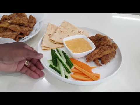 Crispy Chicken tenders| with sauce |with sides