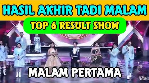 HASIL AKHIR TADI MALAM TOP 6 RESULT DA7 MALAM PERTAMA | YANG HAMPIR TERSENGGOL DANGDUT ACADEMY 7