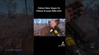 Fallout New Vegas Vs Fallout 4 Laser Rifle Lol!