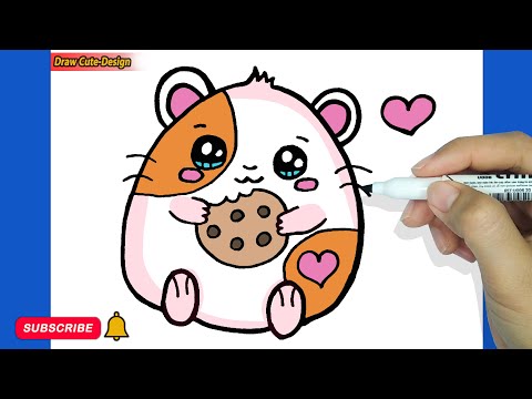 How To Draw A Cute Hamster Super Easy - Myhobbyclass.Com - Learn Drawing,  Painting And Have Fun With Art And Craft