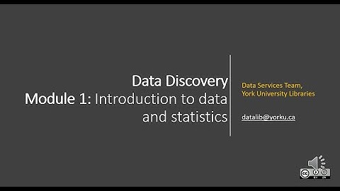 Data Discovery - Module 1: Introduction to Data & Statistics