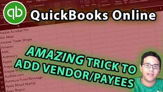 QuickBooks Online Banking Trick to Import Vendor/Payee Names