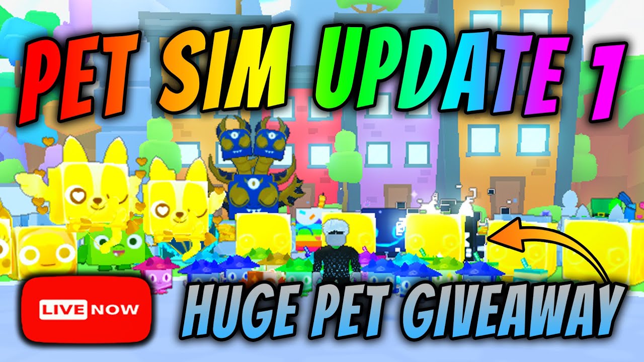 BlockyCity on X: Pet Simulator X - HUGE PETS GIVEAWAY! Don't miss out! 1.  Follow 2. Like & Retweet 3. Comment your username 🎉Winners will be  announced in my discord server. ( #