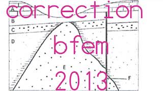 Svt_3ieme_correction bfem_2013_chronologie en géologie