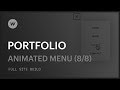 Creating a custom portfolio — Animating the fixed navigation menu & outro (Part 8 of 8)