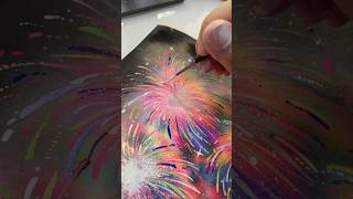 how i paint fireworks 🎆✨ #painting #art #gouache