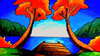 HOW DRAW A EASY SCENERY FOR KIDS||EASY DRAWING FOR KIDS @simpleartforkids..