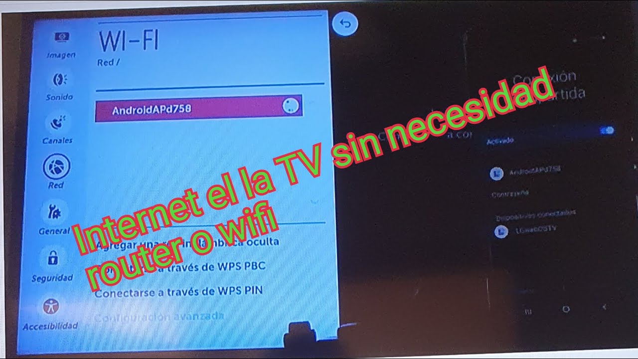 Conectar la tv al Internet del teléfono móvil - YouTube