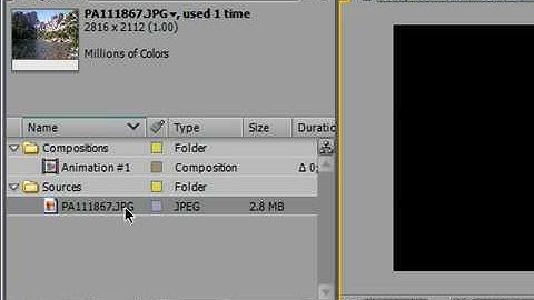 Add Footage to a Composition in After Effects CS3
