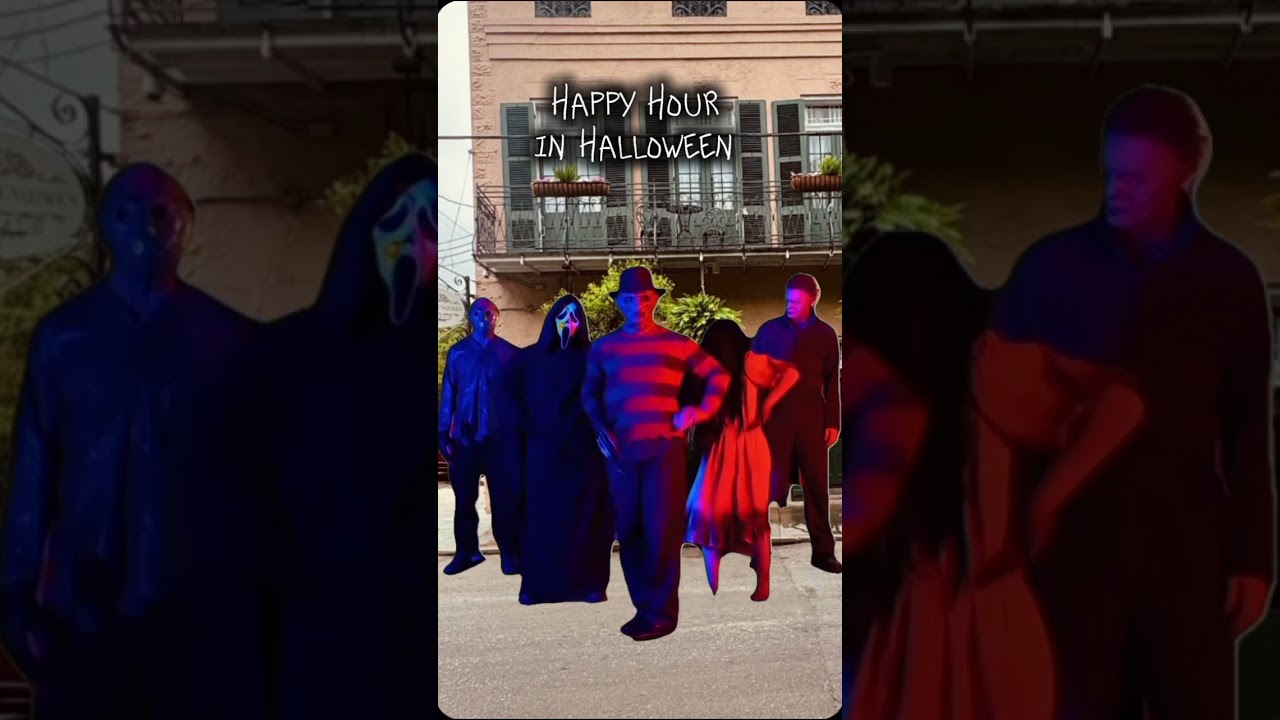 This is halloween in New Orleans at the Royal Frenchmen Hotel and Bar ✨🏨 #happyhour #jazz #halloween