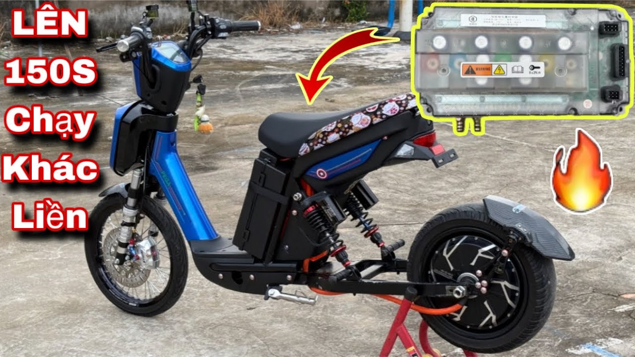 Xe Điện Độ Kiểng – Pega Lên Votol 150S | 7 Bình Trong Suốt, Chạy Khác Liền