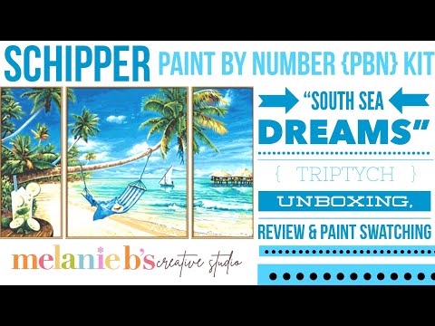 Schipper Sunday, “The Mermaid” Fantasy Collection Paint by Number PBN Kit