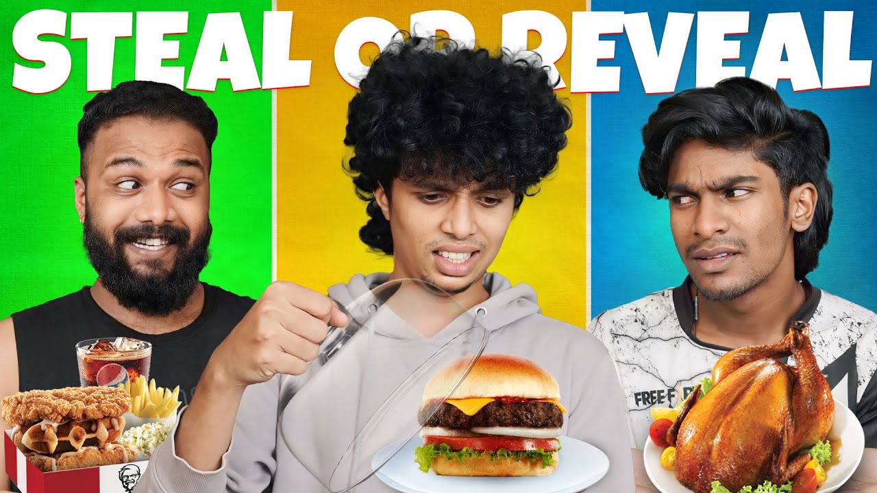 STEAL OR REVEAL FOOD CHALLENGE 🤩