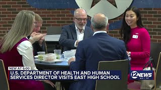HHS regional director visits Wichita East High School to promote nutrition guidelines