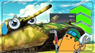 The Maus Grind... Stock To Spaded Challenge - War Thunder Maus Gameplay