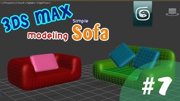 3ds max : modeling simple Sofa #7