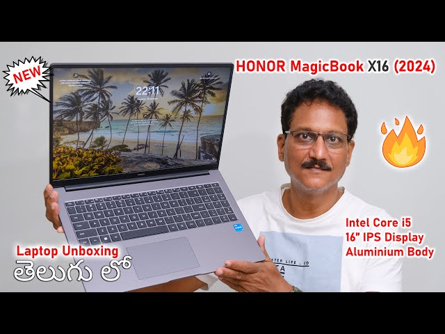Honor Magicbook X Series Laptop 2024 🔥 Unboxing in Telugu... class=