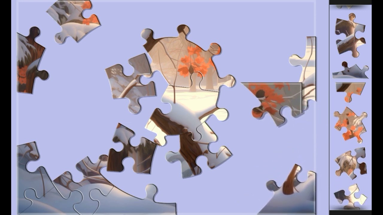 Winter At Its Fullest❄️💙 jigsaw puzzle🧩🧩 \\ 