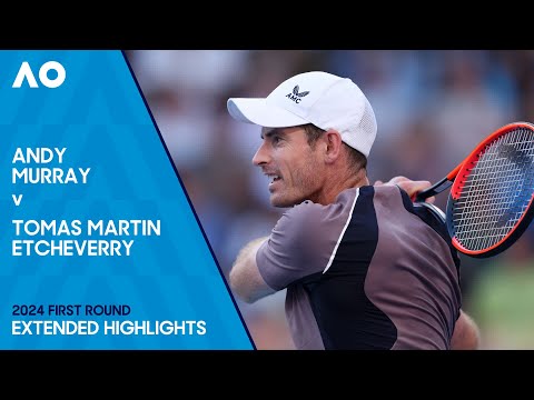 Andy Murray v Tomas Martin Etcheverry Extended Highlights | Australian Open 2024 First Round