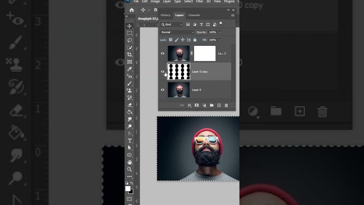 Mirror Pattern effect in Photoshop