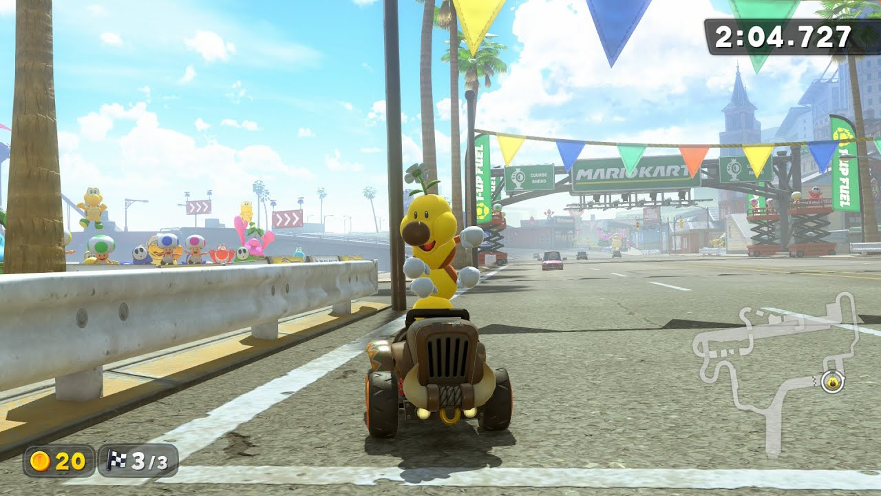 Crown City - 2:04.727 - Pluto 🇺🇸 (Mario Kart World world record