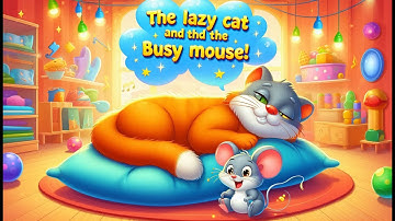 The Lazy Cat and the Busy Mouse | A Fun Story Song for Toddlers | Learn Why Hard Work Matters
