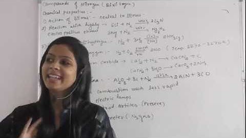 "COMPUNDS OF NITROGEN" (CHEMICAL PROPERTIES OF DINITROGEN) IN P  BLOCK ELEMENTS