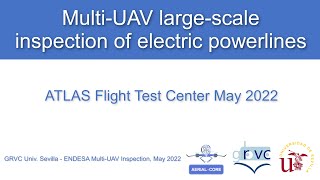 Multi-UAV large-scale inspection of electric powerlines. ATLAS Flight Test Center, May 2022 Wealth